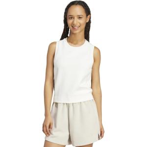 imageadidas Womens Soft Lux Crew Neck Tank Casual  Off WhiteOffwhite