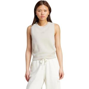imageadidas Womens Soft Lux Crew Neck Tank Casual  Off WhiteWonder Alumina