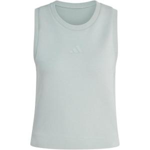 imageadidas Womens Soft Lux Crew Neck Tank Casual  Off WhiteWonder Sage