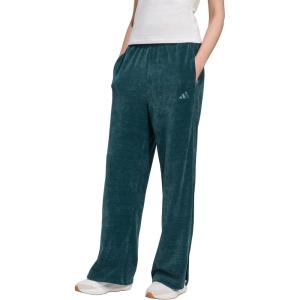 imageadidas Womens Tiro Velour OpenHem PantsAurora Ivy