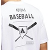 image:imageAdidas Mens Baseball Graphic TShirtWhite