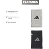 image:imageAdidas UnisexAdult Interval Reversible Wristband  Athletic Sweatband for Men and WomenBlackAluminum 2White20Large