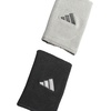 image:imageAdidas UnisexAdult Interval Reversible Wristband  Athletic Sweatband for Men and WomenBlackAluminum 2White20Large