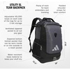 image:imageadidas Utility XL Baseball Backpack  Helmet Shoes Bat Storage 34LOnix GreyBlack