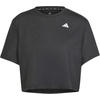image:imageadidas Womens Train Essentials Boxy Workout Crew Neck Short Sleeve Athletic Casual Tops Casual  WhiteBlack