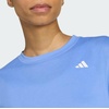 image:imageadidas Womens Train Essentials Boxy Workout Crew Neck Short Sleeve Athletic Casual Tops Casual  WhiteBlue Fusion