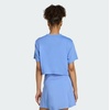 image:imageadidas Womens Train Essentials Boxy Workout Crew Neck Short Sleeve Athletic Casual Tops Casual  WhiteBlue Fusion