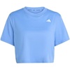 image:imageadidas Womens Train Essentials Boxy Workout Crew Neck Short Sleeve Athletic Casual Tops Casual  WhiteBlue Fusion