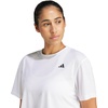 image:imageadidas Womens Train Essentials Boxy Workout Crew Neck Short Sleeve Athletic Casual Tops Casual  WhiteWhite