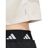 image:imageadidas Womens Train Essentials Boxy Workout Crew Neck Short Sleeve Athletic Casual Tops Casual  WhiteWonder Alumina
