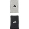image:imageAdidas UnisexAdult Interval Reversible Wristband  Athletic Sweatband for Men and WomenBlackAluminum 2White20Large