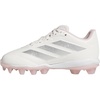image:imageadidas Kids Adizero Instinct 20 Molded Rubber SoftballChalk WhiteSilver MetallicClear Pink