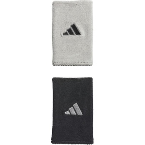 image:imageAdidas UnisexAdult Interval Reversible Wristband  Athletic Sweatband for Men and WomenBlackAluminum 2White20Large