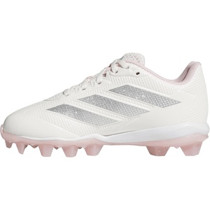 image:imageadidas Kids Adizero Instinct 20 Molded Rubber SoftballChalk WhiteSilver MetallicClear Pink