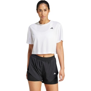 image:imageadidas Womens Train Essentials Boxy Workout Crew Neck Short Sleeve Athletic Casual Tops Casual  WhiteWhite
