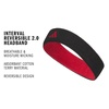 image:imageAdidas Unisex Interval Reversible Headband  Athletic Sports SweatbandBlackTeam Power Red