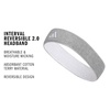 image:imageAdidas Unisex Interval Reversible Headband  Athletic Sports SweatbandHeather Light GreyWhite