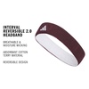 image:imageAdidas Unisex Interval Reversible Headband  Athletic Sports SweatbandTeam MaroonWhite