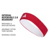 image:imageAdidas Unisex Interval Reversible Headband  Athletic Sports SweatbandTeam Power RedWhite