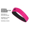 image:imageAdidas Unisex Interval Reversible Headband  Athletic Sports SweatbandTeam Shock PinkBlack