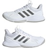 image:imageadidas Womens Court Flight Indoor Volleyball Volleyball Sneakers Shoes  PinkWhiteDark GreyGrey