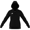 image:imageadidas Womens Entrada 26 Fullzip HoodieBlackWhite