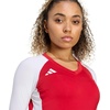 image:imageadidas Womens Quickset Volleyball Long Sleeve JerseyTeam Power Red