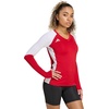 image:imageadidas Womens Quickset Volleyball Long Sleeve JerseyTeam Power Red