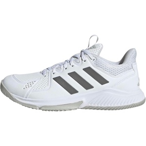 image:imageadidas Womens Court Flight Indoor Volleyball Volleyball Sneakers Shoes  PinkWhiteDark Grey