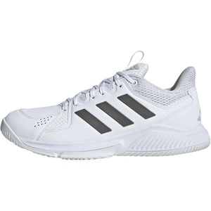 image:imageadidas Womens Court Flight Indoor Volleyball Volleyball Sneakers Shoes  PinkWhiteGrey