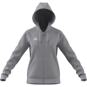 image:imageadidas Womens Entrada 26 Fullzip HoodieTeam Light Graywhite