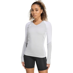 image:imageadidas Womens Quickset Volleyball Long Sleeve JerseyTeam Light Grey