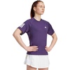 image:imageAdidas Womens Club Tennis Climacool 3Stripes TShirtAurora Plum