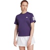 image:imageAdidas Womens Club Tennis Climacool 3Stripes TShirtAurora Plum