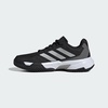 image:imageadidas Womens Courtjam Control 3 Tennis Sneakers Shoes  WhiteBlackSilver MetallicGrey