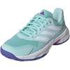 image:imageadidas Womens Courtjam Control 3 Tennis Sneakers Shoes  WhiteSemi Flash AquaWhiteCobalt Blue