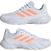 image:imageadidas Womens Courtjam Control 3 Tennis Sneakers Shoes  WhiteWhiteBeam OrangeCrystal White