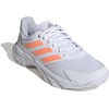 image:imageadidas Womens Courtjam Control 3 Tennis Sneakers Shoes  WhiteWhiteBeam OrangeCrystal White