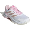 image:imageadidas Womens Courtjam Control 3 Tennis Sneakers Shoes  WhiteWhiteSilver MetallicLucid Pink