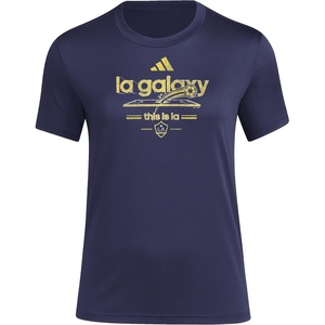 image:imageAdidas Womens Club Tennis Climacool 3Stripes TShirtTeam Navy BlueLa Gallaxy