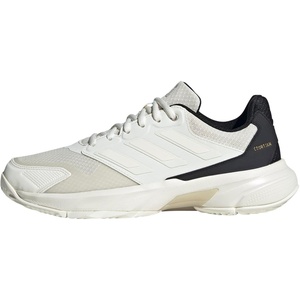 image:imageadidas Womens Courtjam Control 3 Tennis Sneakers Shoes  WhiteOff WhiteOff WhiteChampagne Metallic