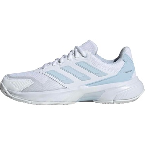 image:imageadidas Womens Courtjam Control 3 Tennis Sneakers Shoes  WhiteWhiteSilver Metallic