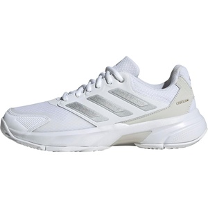 image:imageadidas Womens Courtjam Control 3 Tennis Sneakers Shoes  WhiteWhiteSilver MetallicGrey