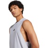 image:imageadidas Mens Designed for Training Workout Tank TopHalo SilverBlack
