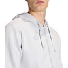 image:imageadidas Mens Entrada 26 Fullzip HoodieTeam Light GreyWhite
