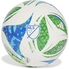 image:imageadidas Unisex MLS Soccer BallWhiteGreenGlory BlueSolar Blue