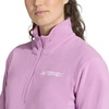 image:imageadidas Womens Terrex Multi Essentials Halfzip Fleece Hiking JacketPreloved Purple