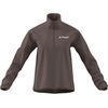 image:imageadidas Womens Terrex Multi Essentials Halfzip Fleece Hiking JacketTrace Brown
