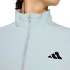 image:imageadidas Womens Train Essentials 3Stripes Woven Warm Up JacketWonder SageWhite