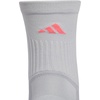 image:imageadidas mens Tech High Quarter Socks 3 Pairs Performance amp TrainingClear Onix GreyPure Turbo PinkPure Purple